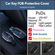 Fiber Carbon PC Car Key Shell Cover Protector for Mercedes Benz C200 CLA200 C180 GLC260 E200 A E C