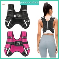 POOP Reflective Running Weighted Vest Comfortable Weighted Exercise Vest With Elastic