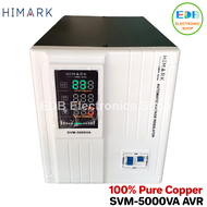 Himark SVM-5000VA SL AVR 5000 Automatic Voltage Regulator 100% Pure Copper AVR 5000watts AVR MCB Typ