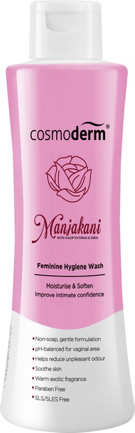 Cosmoderm Manjakani Feminie Hygiene Wash (150ml)