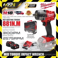 MILWAUKEE M18 FMTIW2F12-0X0 AISA / FMTIW2F12-502X FUEL™ Gen II 1/2" 881NM Mid Torque Impact Wrench 2