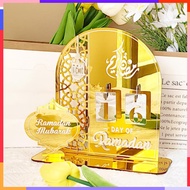 Digital Calendar Acrylic Ramadan Countdown Kalendar Muslim Islamic Decoration Skylight Calendar