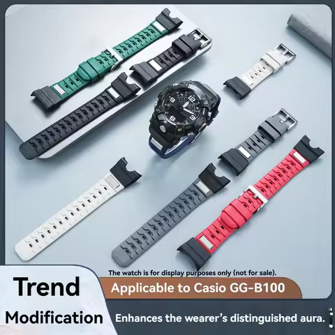 Suitable for Casio G-SHOCK series GWR-B1000 aviation series summer sports fluorine rubber watch belt