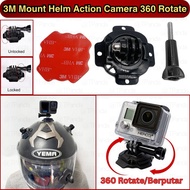 Mounting 360 Rotation Rotating Action Camera Helmet3m, Helmet Bracket 360 Rotate Adhesive Sticky Tap