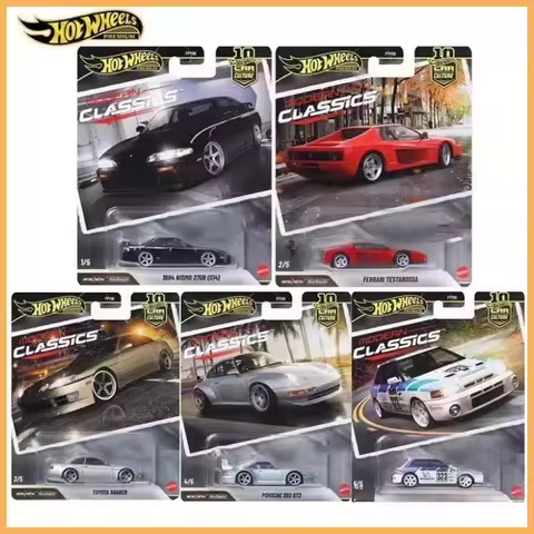 New Genuine Hot Wheels 1/64 Car Culture Fpy86 Modern Classic Ferrari Testarossa Porsche993 Gt2 Dieca