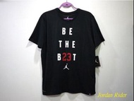 NIKE Air Jordan BE THE BEST 23 AJ Tee 喬丹  黑紅 黑色 短袖T恤 32 BRED XXL