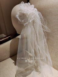 Original New Bridal Veil Headwear for Wedding Photography Props Outdoors Engagement Ring Ceremony Ha