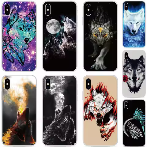 Animal Wolf Cover For LG Wing Velvet K22 K61 K62 K50 K51 K52 K40 Q6 Q7 Stylo 5 6 G8s G8X G6 G7 G8 V5