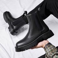 KY-16 Men's Boots High-Top Shoes British Style Smoke Boots Summer Breathable Thin Dr. Martens Boots Men's Non-Slip Boots