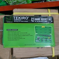 TEKIRO 21 pcs Socket Wrench / 1/4"-3/8" 4-19mm Socket Wrench 21 pcs Tekiro / 21 pcs Socket Wrench