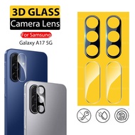 2Pieces 3D Lens Cover Glass For Samsung Galaxy A17 Black Clear Camera Protector Tempered Glass Samsu
