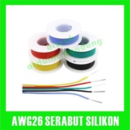 1 roll of AWG26 silicone stranded cable 10 meters 10m silicone 26AWG AWG 26