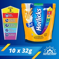 Horlicks 3 In 1 Instant Cereal Drink 10 X 32G