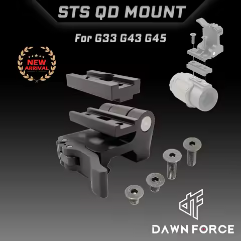 Metal Tactical Side to Switch STS QD Mount with Riser Plate For G33 G43 G45 Magnifier Scope