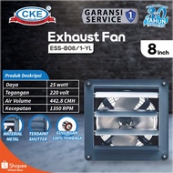 WALL Fan/Exhaust Fan Standard Shutter BN 8 Inch Hexos Fan 8 Inch