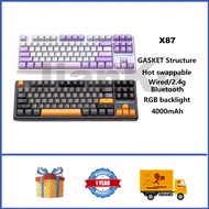 Attack Shark X87 Wireless Mechanical Keyboard 75% Hot swappable RGB GASKET Custom Gaming Keyboard