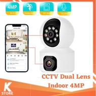 Ezsee Camera CCTV Indoor 4MP Dual Lens Camera 2K