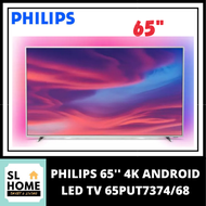 {KL &amp; Selangor Only}PHILIPS 65PUT7374/68 65'' 4K UHD ANDROID LED TV WITH AMBLIGHT 3 SIDED