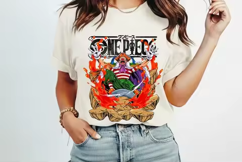 One Piece Shirt Buggy The Clown Bara Bara No Mi Shirt 2026 Shirt New Cotton Summer Tshirt for Men an