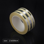 5Meters Stiker Lantai Keramik / Gulungan Stiker Pembatas Keramik Emas / Gold Selotip Masking Tape