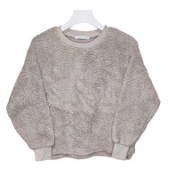 (M) Hyphen World Gallery PEACE Beige Sherpa Sweater