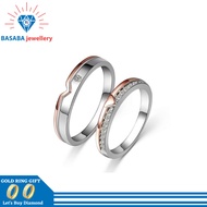 cincin kawin emas asli (cincin berlian couple) ORIGINAL