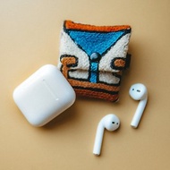 喀什米爾羊毛刺繡 AirPods 耳機收納袋 － 棉花糖