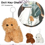 WENY Doll Key Chain Cute Poodle Christmas Gift DIY Accessories