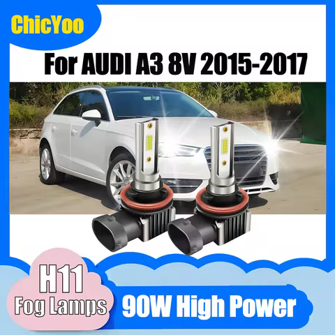 2PCS 6000K White 12000LM Canbus Car Fog Lights Bulbs 90W High Power Fog Lamps 12V Plug and Play For 