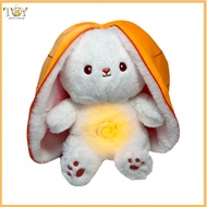 deveodo Plush Rabbit Toy Baby Bunny Toy Musical Rabbit Plush Toy with Soothing Light Music Perfect G