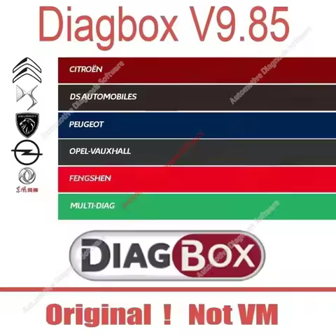 Cars diagnostic software Diagbox V9.85 work with PP2000 Le-xia3 For Peo-geot For Cit-roen Resets Ada