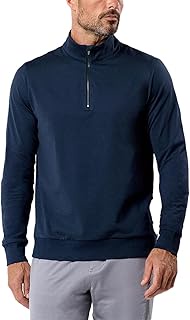 Navy Endeavor Quarter Zip Pullover Men S-4XL Mens 1/4 Zip Golf Sweater Jacket