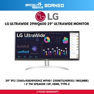 LG ULTRAWIDE 29WQ600 / 29" IPS / 2560x1080@100HZ WFHD / 250NITS(HDR 10) / 1MS(MBR)/2*7W SPEAKER/DP,H
