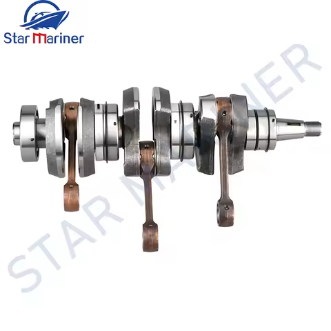 6H3-11400 Crankshaft Assy For Yamaha Outboard 2T 50HP 60HP 70HP 6K5 Model Parsun Hidea Powertec 60HP
