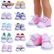 WOLFAY 43cm Doll Shoes For 18-inch Doll 10 Styles Doll Gift Toys Cloth Shoes Sneakers
