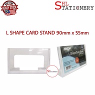 Acrylic L-Shape Card Stand 90mm x 55mm Clear Display Stand for Name Card / Business Card