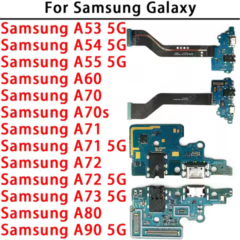 Charging Port For Samsung A53 A54 A55 A60 A70 A70S A71 A72 A73 A80 A90 5G USB Charge Board PCB Dock 