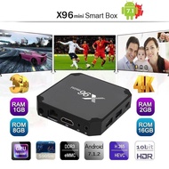 💥Preinstall 10000 IPTV Channels Movies💥 X96 MINI Amlogic 1G RAM 8G ROM Smart Android TVBox WIFI 4K