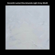 Keramik Lantai Kita Amanda Light Grey 40x40