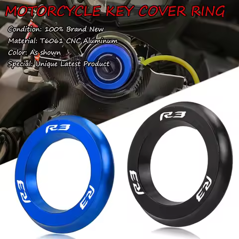 Motorcycle Ignition Cover Key Switch Ring Decorative Ring CNC Aluminum Accessories Keyhole Fit FOR R