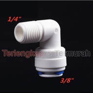 RO Elbow Threaded Connector 1/ 4" x Hose 3/8 - 14H