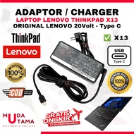 Laptop Charger Adapter Lenovo Thinkpad X13 Type C Original - Laptop Adapter Lenovo Thinkpad X13 - La