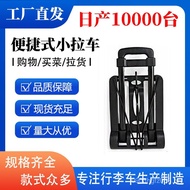 Trolley Cart Foldable Shopping Luggage Cart Two-Wheel Shopping Cart Trolley Portable Portable Househ