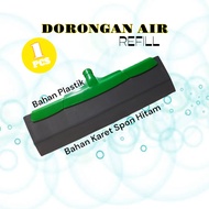 Wiper rubber refill / water push refill without handle