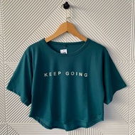 Women's short-sleeved screen-printed crop tops, women's crop tops, women's tops, women's clothing,/ 