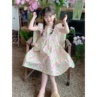 Girls Summer Princess Dress Floral Dress Children Summer Flying Sleeve Dress Little Girl Summer Dres