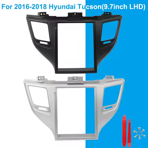 9.7 inches For Hyundai Tucson 2016-2018 car radio panel center console frame Android player double D