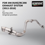 Motorcycle Exhaust full system middle pipe Muffler for DUKE125 DUKE200 DUKE390 DUKE250 DUKE 125 150 