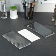 [lzdjlmy1zs] Transparent Acrylic Dollar Bill Display Frame Magnetic Protector Stable Holder for Tick