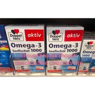 Doppelherz aktiv Omega-3 Seefischöl 1000 pills – Box of 80 pills (Germany)
